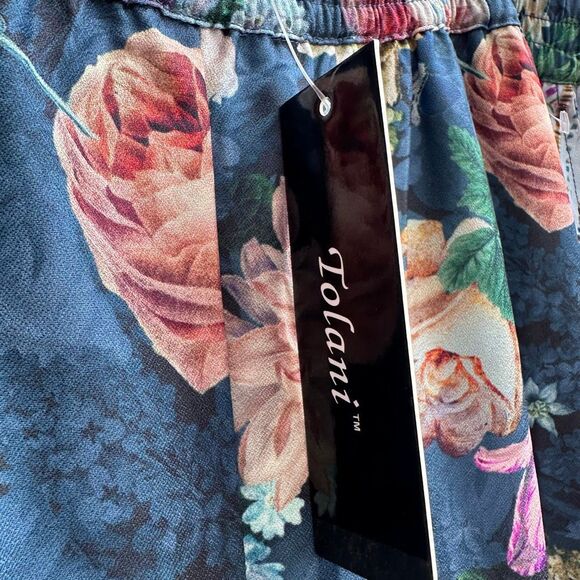 Tolani Collection Printed Jogger Pants Elastic Waist Floral large NWT - Picture 6 of 11